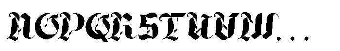 Bold Rune Slant Font UPPERCASE