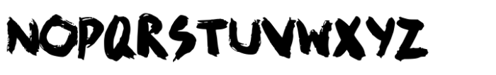 Bold Sumi Font UPPERCASE
