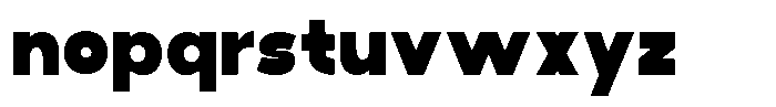 Boldeon Font LOWERCASE