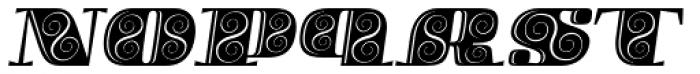 Boldesqo Serif 4F Decor Italic Font LOWERCASE