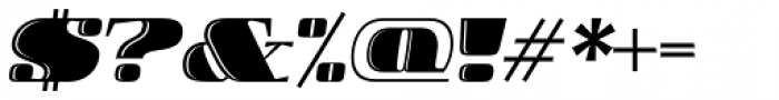 Boldesqo Serif 4F Inline Italic Font OTHER CHARS