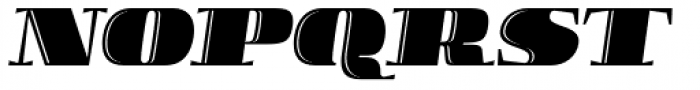 Boldesqo Serif 4F Inline Italic Font UPPERCASE