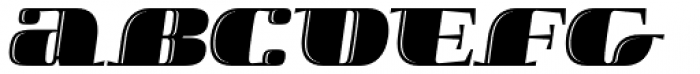 Boldesqo Serif 4F Inline Italic Font LOWERCASE