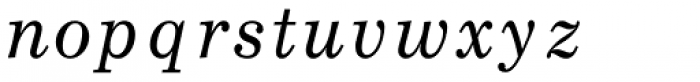 Boldface Italic Font LOWERCASE