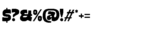 Boldfat Mighty Font OTHER CHARS