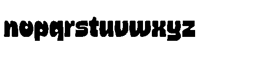 Boldfat Mighty Font LOWERCASE