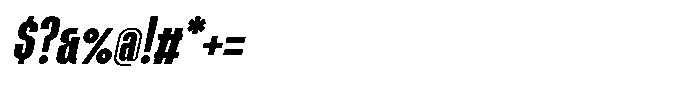Boldmark Italic Font OTHER CHARS