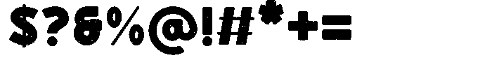Boldova Rough Font OTHER CHARS