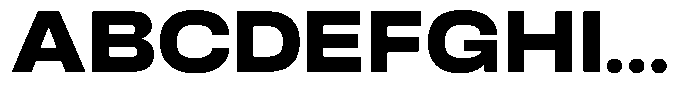 Boldozer Font UPPERCASE