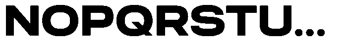 Boldozer Font UPPERCASE