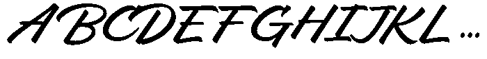 Boldpen Font UPPERCASE