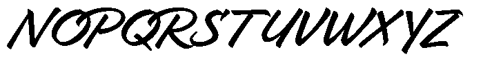Boldpen Font UPPERCASE