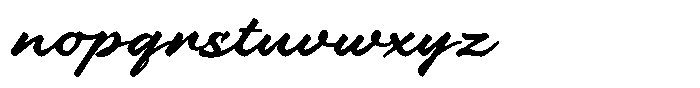 Boldpen Font LOWERCASE