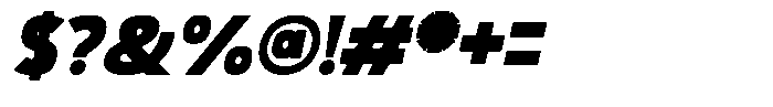Boldric Italic Font OTHER CHARS