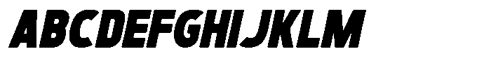 Boldric Italic Font UPPERCASE