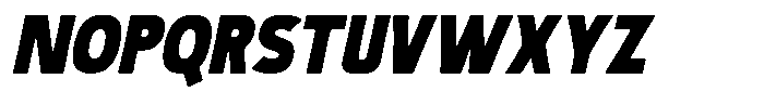 Boldric Italic Font UPPERCASE