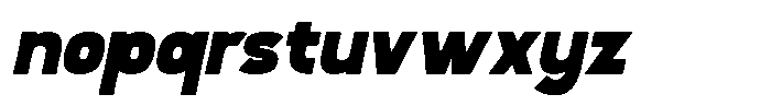 Boldric Italic Font LOWERCASE