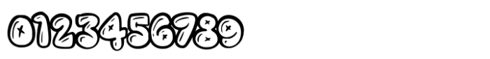 Boldrush Outline Font OTHER CHARS