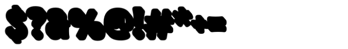 Boldry Display Extrude Font OTHER CHARS