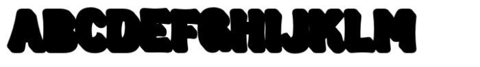 Boldry Display Extrude Font UPPERCASE