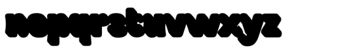 Boldry Display Extrude Font LOWERCASE