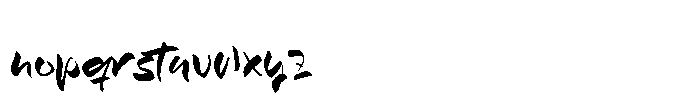 Boldy Jhona Font LOWERCASE