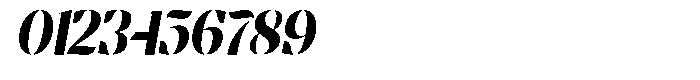 Bolegan Display Condensed Slant Font OTHER CHARS