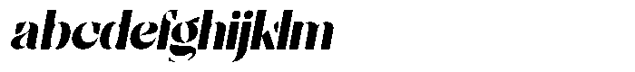 Bolegan Display Condensed Slant FONT