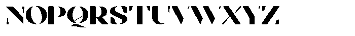 Bolegan Display Expanded Narrow Font UPPERCASE