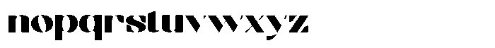 Bolegan Display Expanded Narrow Font LOWERCASE