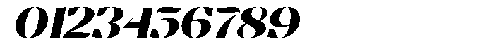 Bolegan Display Expanded Slant Font OTHER CHARS