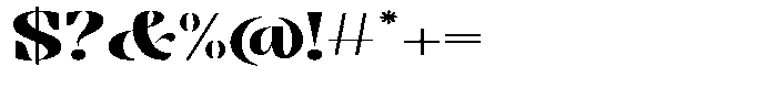 Bolegan Display Expanded Font OTHER CHARS