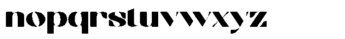 Bolegan Display Expanded Font LOWERCASE