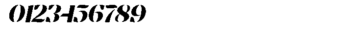 Bolegan Display Narrow Slant Font OTHER CHARS