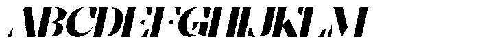 Bolegan Display Slant Font UPPERCASE