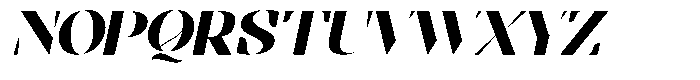 Bolegan Display Slant Font UPPERCASE