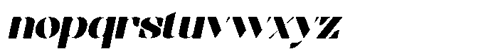 Bolegan Display Slant Font LOWERCASE