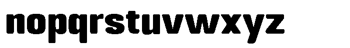 Bolera Black Font LOWERCASE
