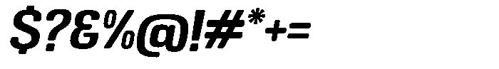 Bolera Bold Oblique Font OTHER CHARS
