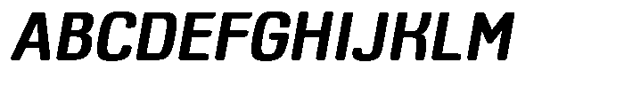 Bolera Bold Oblique Font UPPERCASE