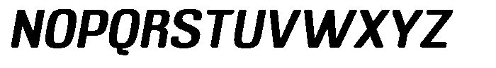 Bolera Bold Oblique Font UPPERCASE