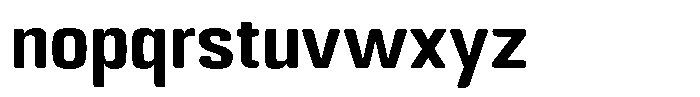 Bolera Bold Font LOWERCASE