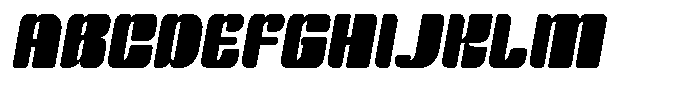 Bolera Display Oblique Font UPPERCASE
