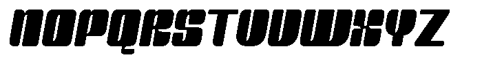 Bolera Display Oblique Font UPPERCASE