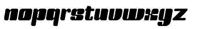 Bolera Display Oblique Font LOWERCASE