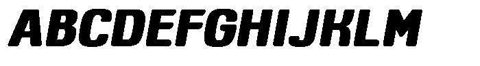 Bolera Extra Black Oblique Font UPPERCASE