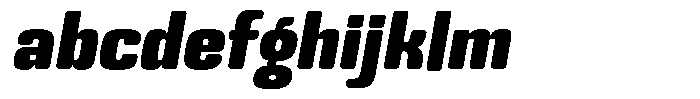 Bolera Extra Black Oblique FONT