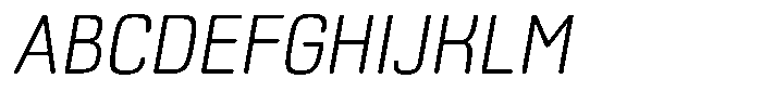Bolera Light Oblique Font UPPERCASE