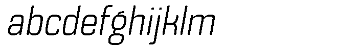 Bolera Light Oblique FONT