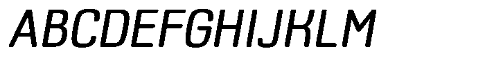 Bolera Medium Oblique Font UPPERCASE